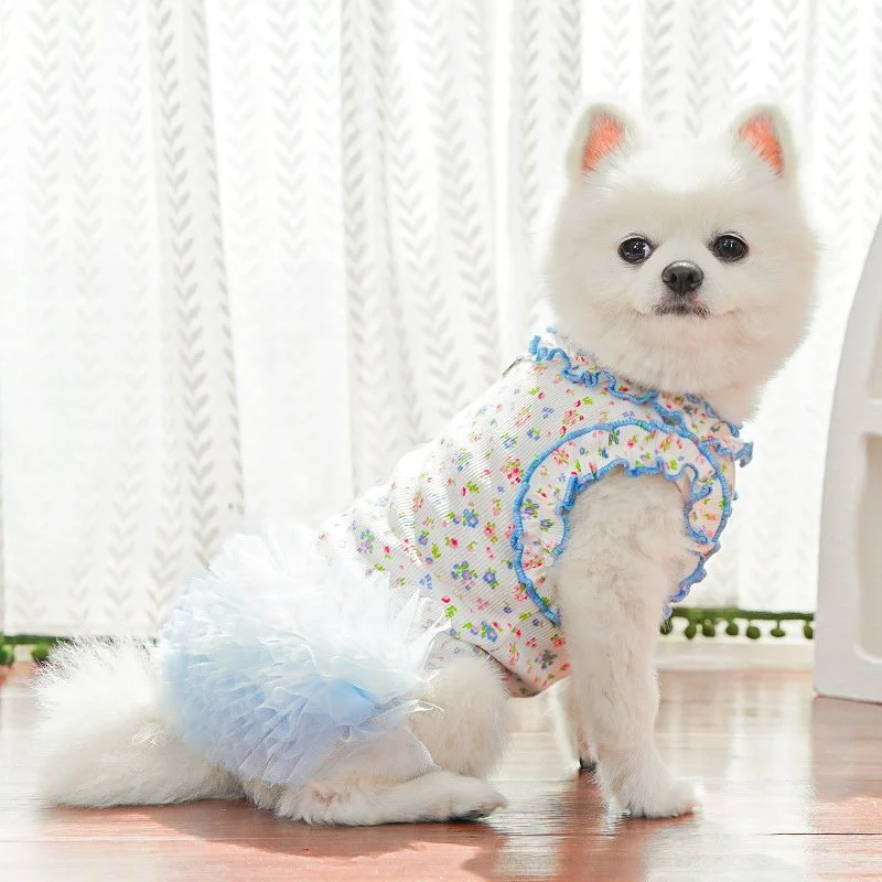 Summer Princess Dog Dress for Small Dogs