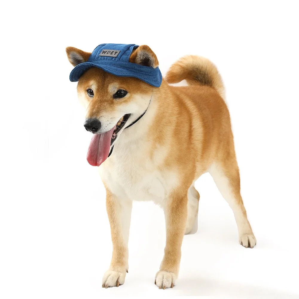 Adjustable Summer Dog & Cat Sun Hat with Ear Holes for Small & Medium Pets
