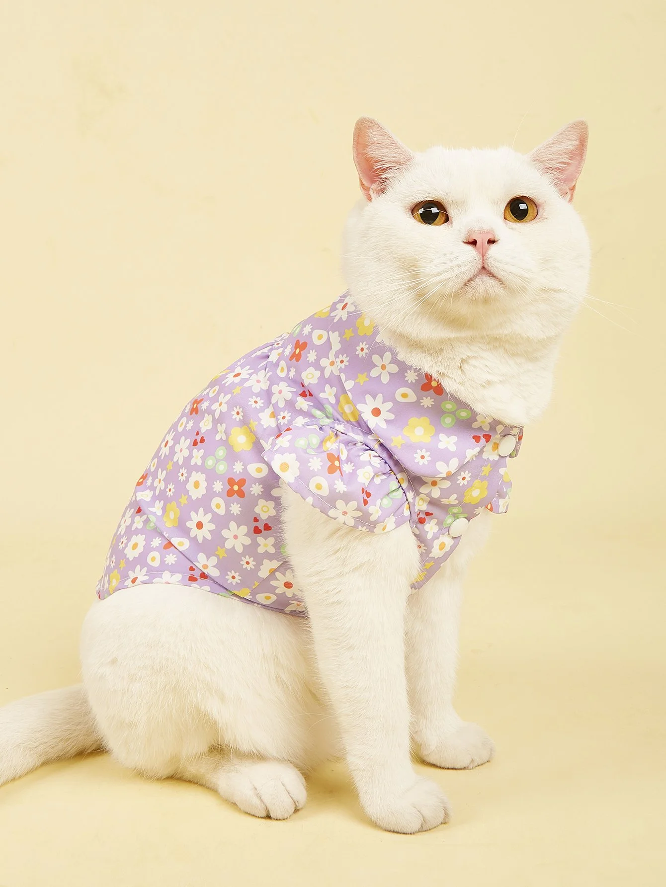 Floral Heart Pet Dress for Cats & Small Dogs