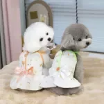 Summer Princess Bow Dress for Small Dogs