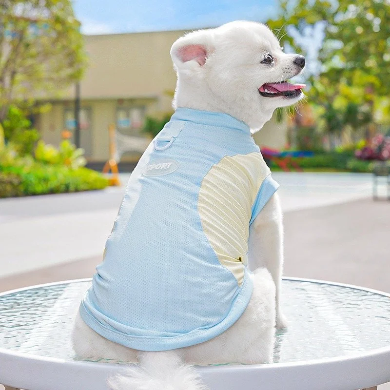 Anti-Shedding Ice Silk Dog Vest – Quick-Dry Summer Pet Shirt