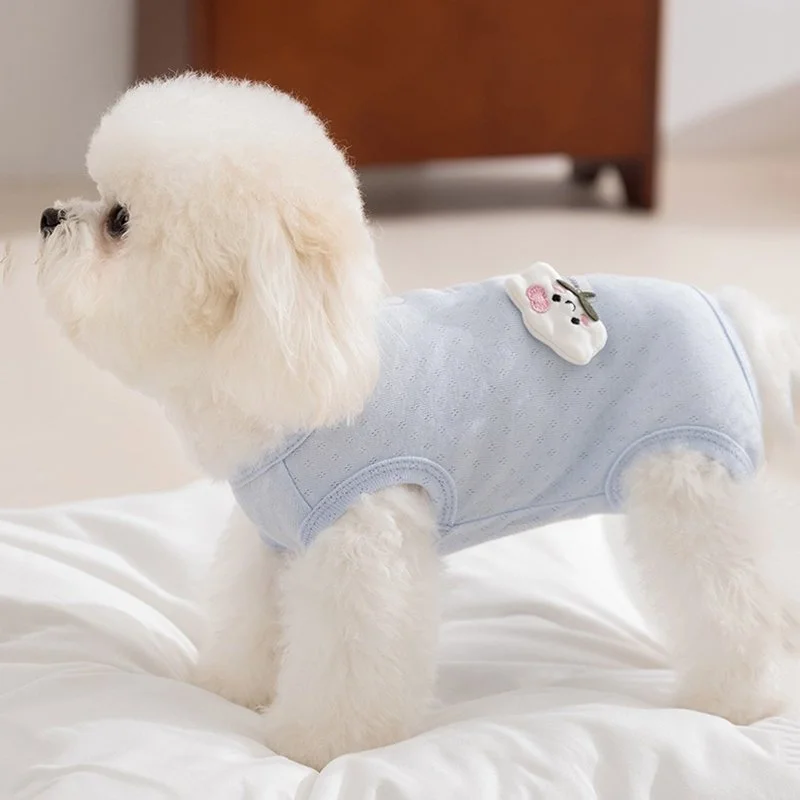 Cloud Print Dog Recovery Jumpsuit