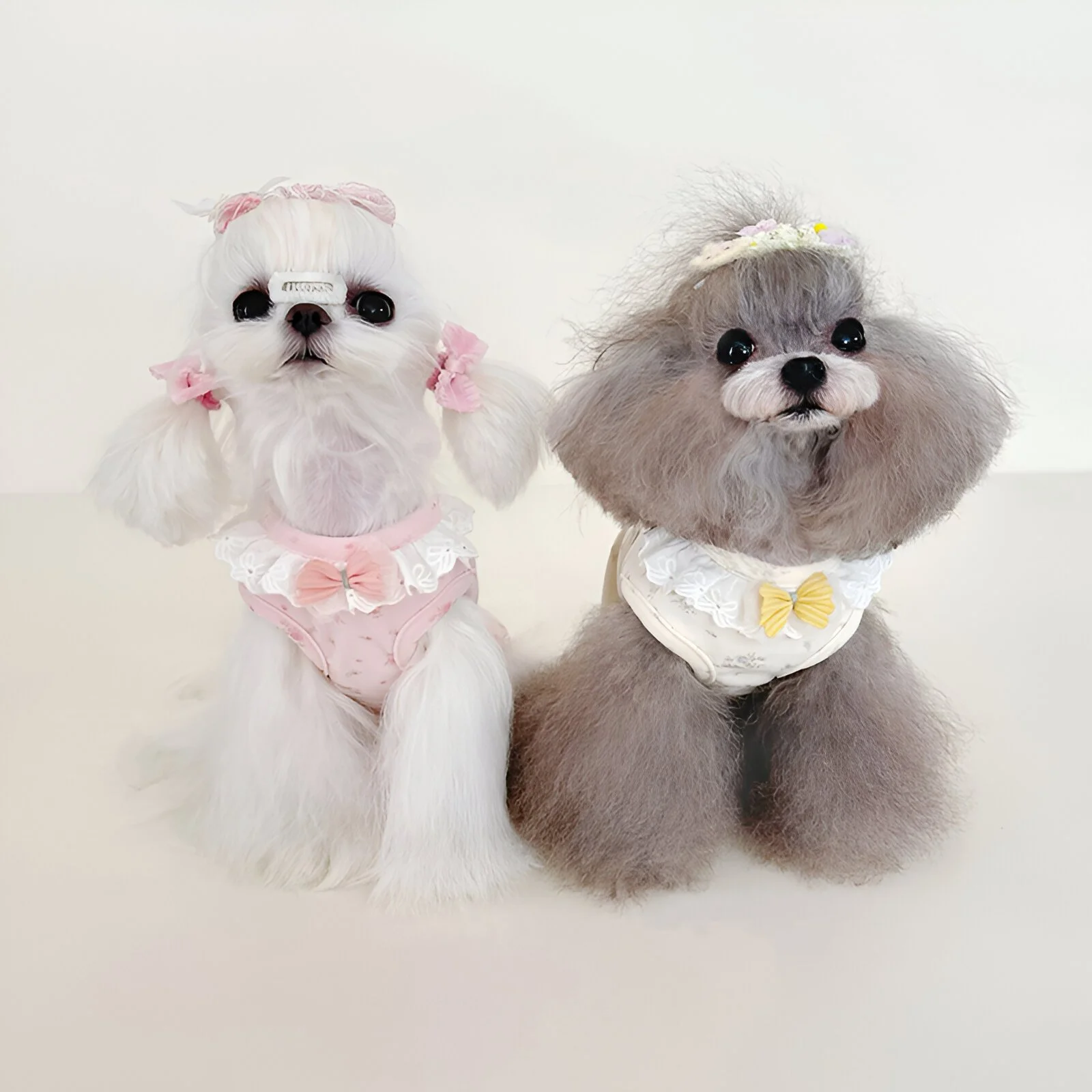Cozy Floral Velvet Lace Pet Jumpsuit