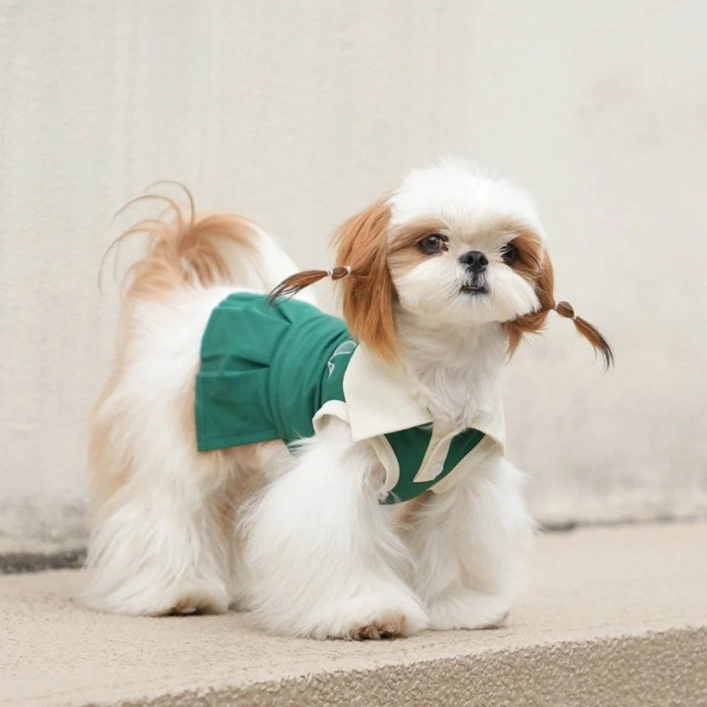 Sweet Dog Dress – Cute Sleeveless Pet Outfit for Small Dogs