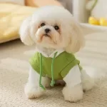 Cartoon Print Pet Hoodie – Warm Sweatshirt for Small & Medium Dogs
