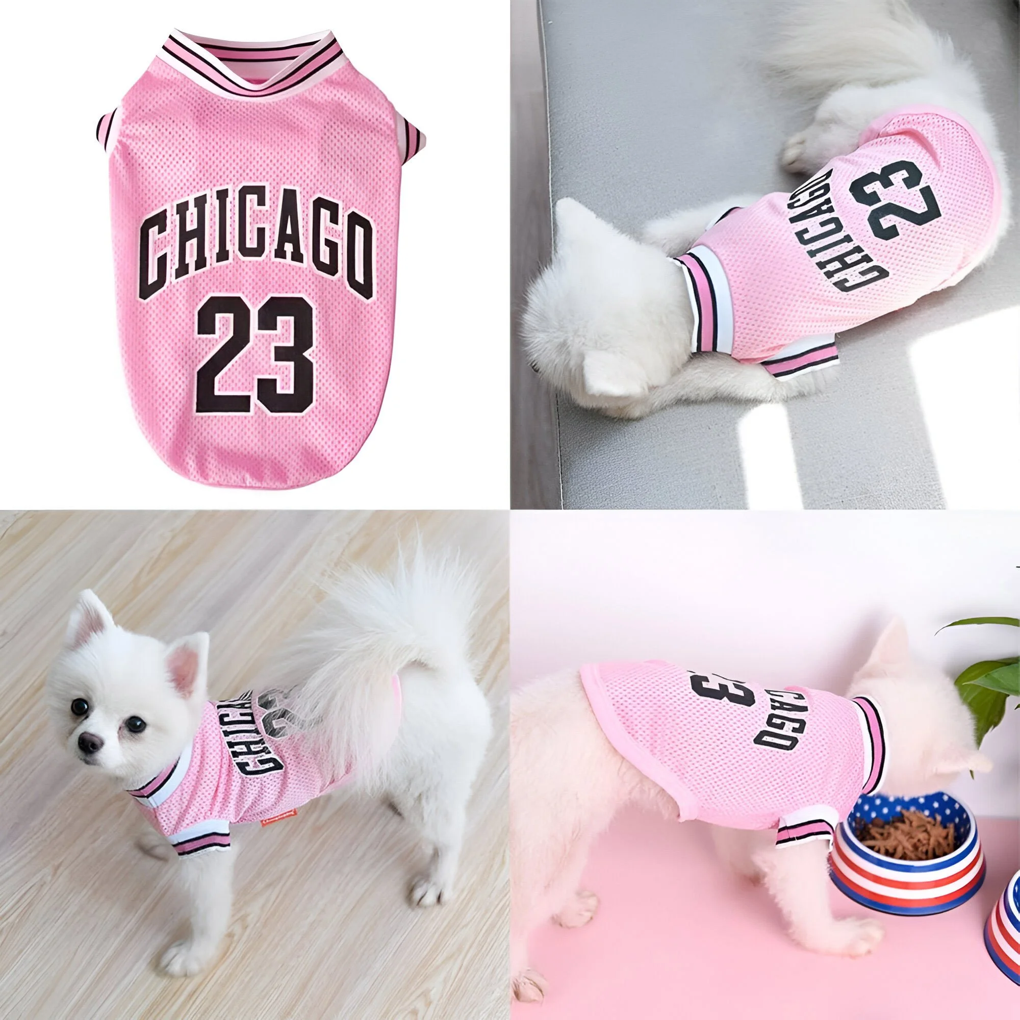 Breathable Mesh Dog Jersey – Summer Sports T-Shirt for Small & Large Pets