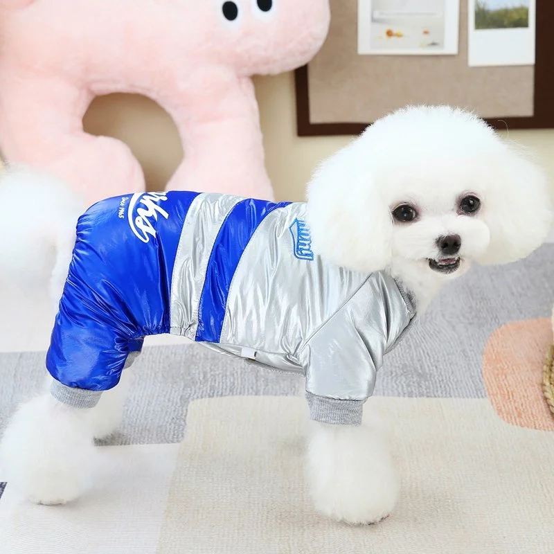 Waterproof Dog Jumpsuit – Warm Down Snow Suit for Small Pets