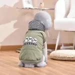 Cozy Poodle Dog & Cat Windbreaker Fleece Jacket - Pink & Green