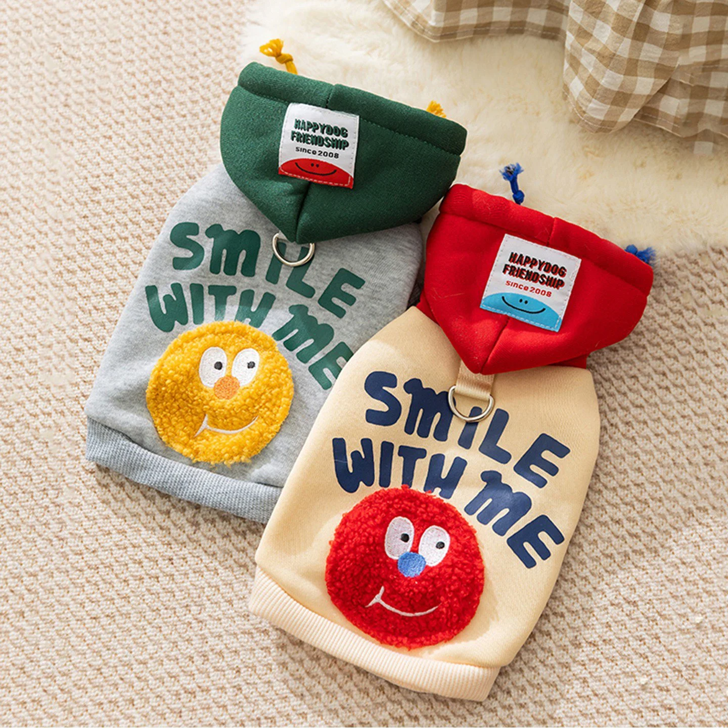 Cozy Cartoon Pet Hoodie for Small Dogs