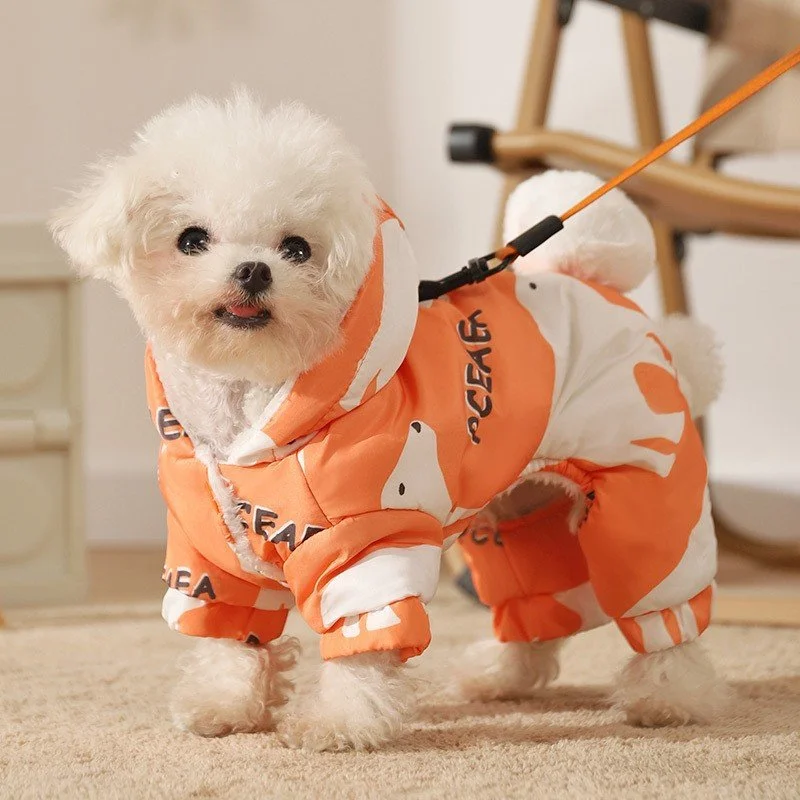 Waterproof Warm Dog Jumpsuit – Autumn Outdoor Pet Coat