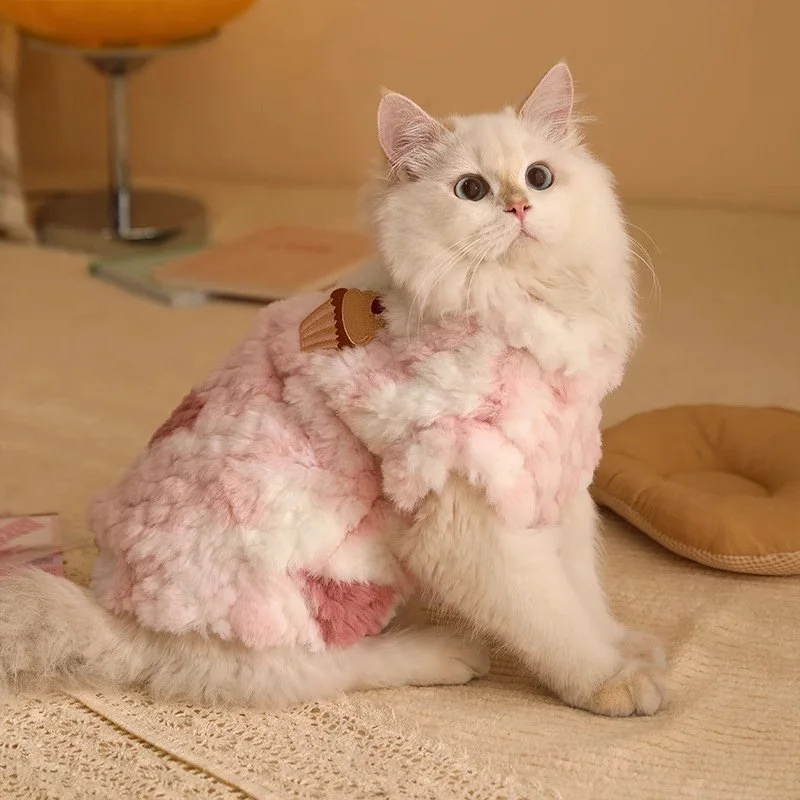Soft Fleece Pet Sweatshirt – Cozy Autumn Wear for Puppies & Kittens
