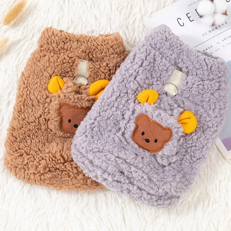 Warm Teddy Bear Pet Vest