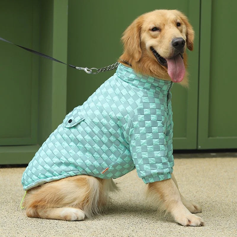 Warm Plaid Dog Coat
