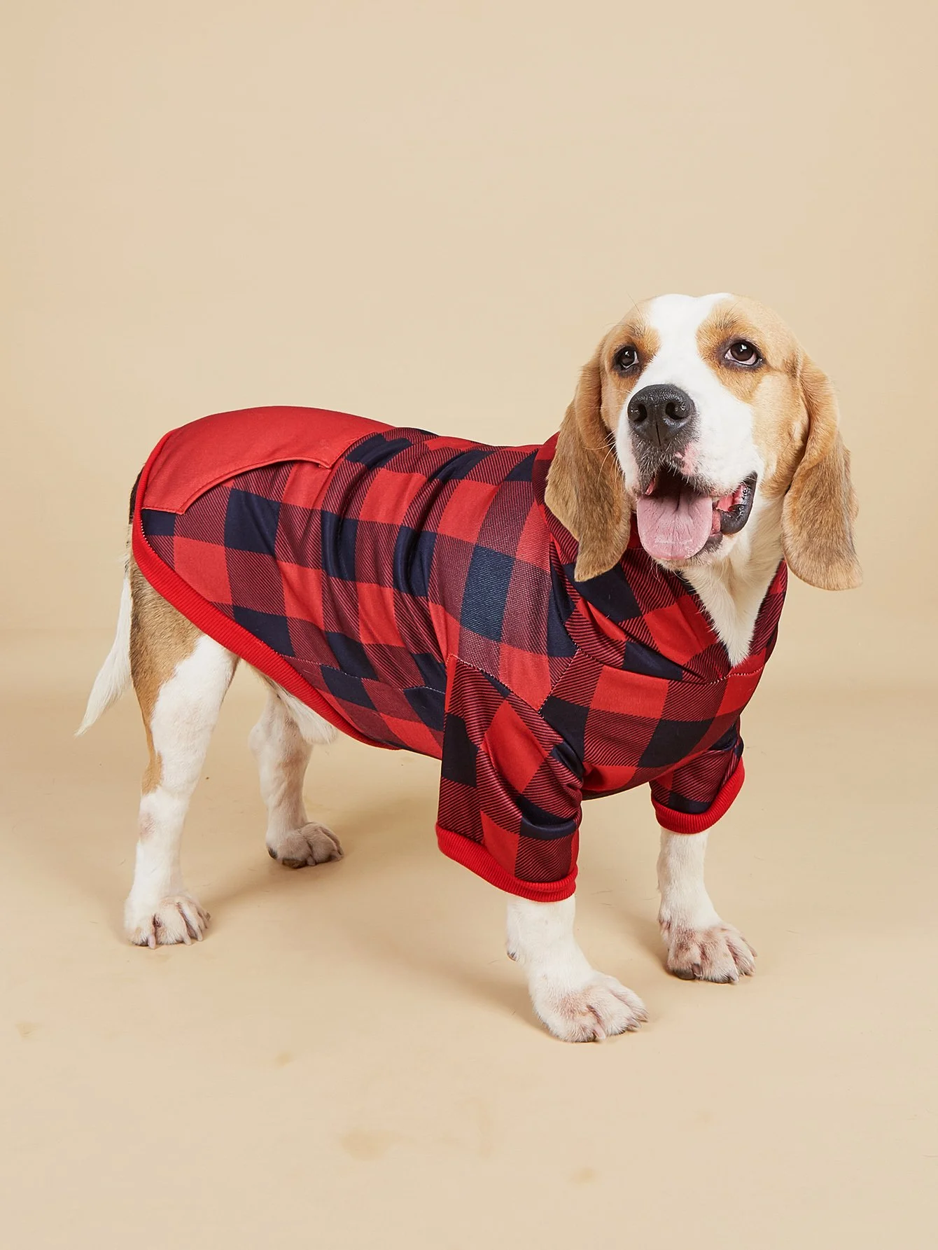 Cozy Plaid Mesh Hoodie for Small Dogs and Cats