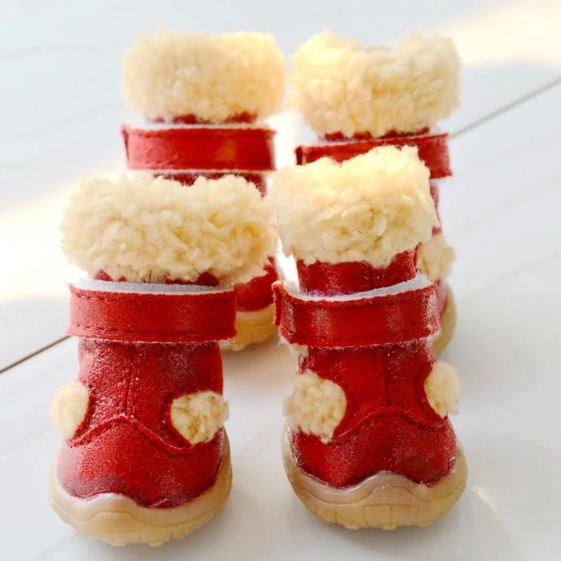 Cozy Dog Boots – Warm Non-Slip Pet Shoes (4pcs Set)