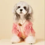 Cozy Gradient Fur Knit Sweater for Small Dogs – Warm & Cute Pet Clothing