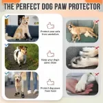 Breathable Dog Booties with Adjustable Non-Slip Rubber Soles