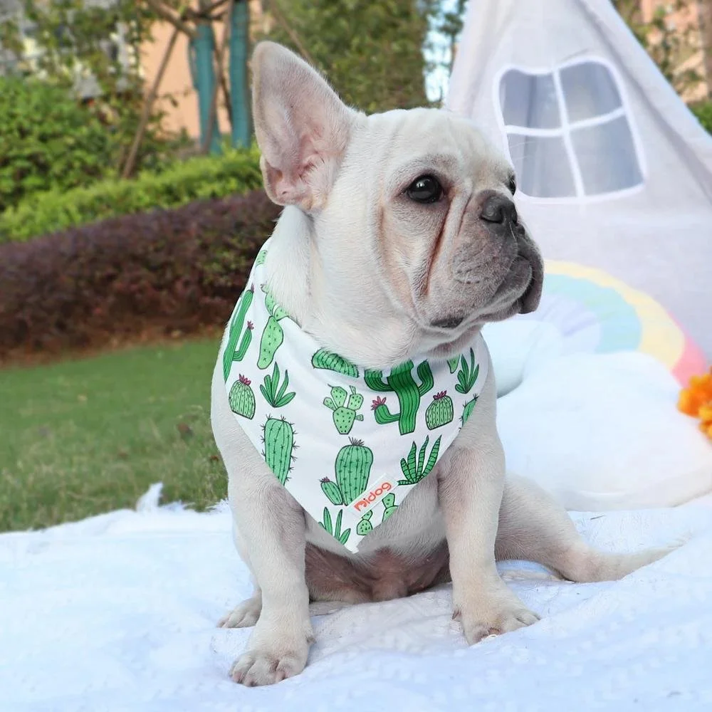 Soft Cotton Dog Bandana Scarf – Cute Prints for Small & Medium Pets