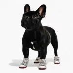 4Pcs Dog Canvas Sneakers Anti-Slip Breathable Shoes for Small & Medium Dogs