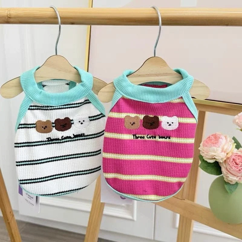 Three Bears Striped Dog Vest