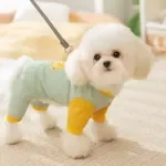 Winter Warm Pet Jumpsuit – Soft Animal Print Dog & Cat Coat