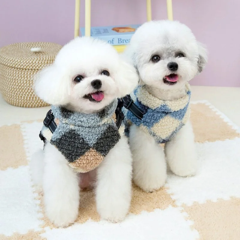 Winter Plush Dog Vest Jacket