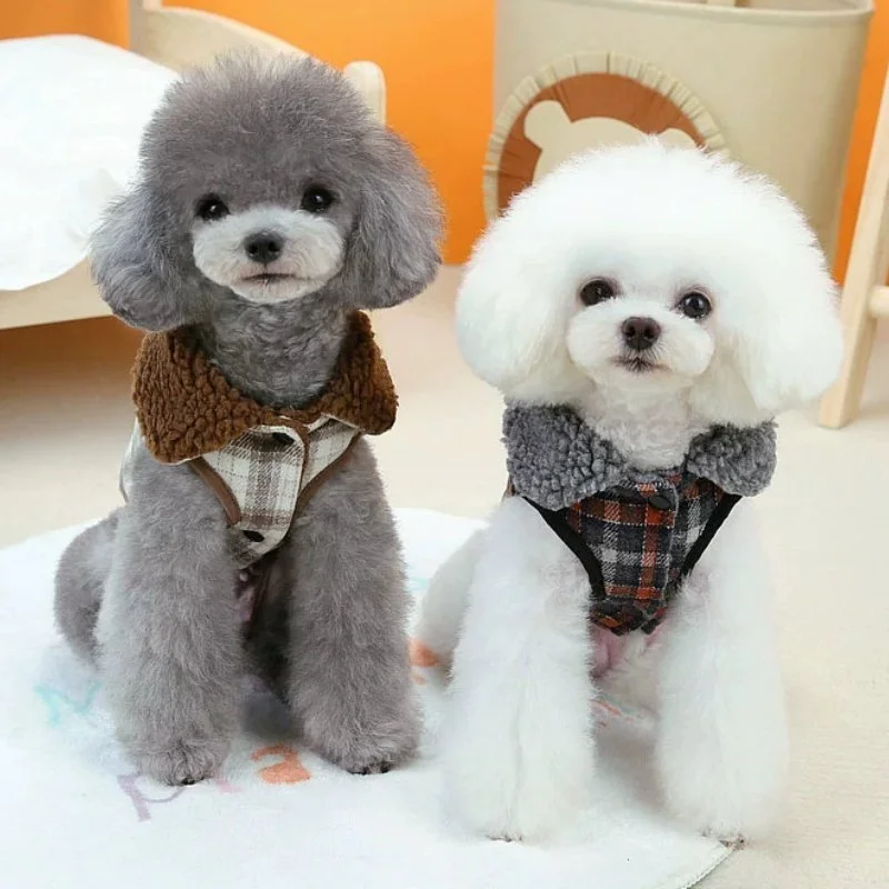 Winter Plush Dog Vest Jacket