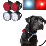 USB Rechargeable LED Pet Safety Light - 4 Modes, Night Visibility, Anti-Lost for Dogs and Cats