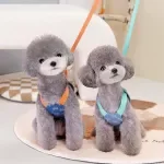 Breathable Cotton Denim Dog Harness and Leash Set