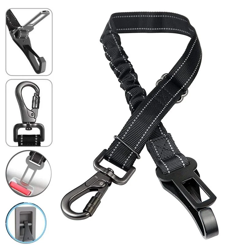 Adjustable Dog Car Seat Belt Safety Leash