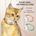 Automatic Rechargeable LED Laser Cat Toy with Adjustable Collar