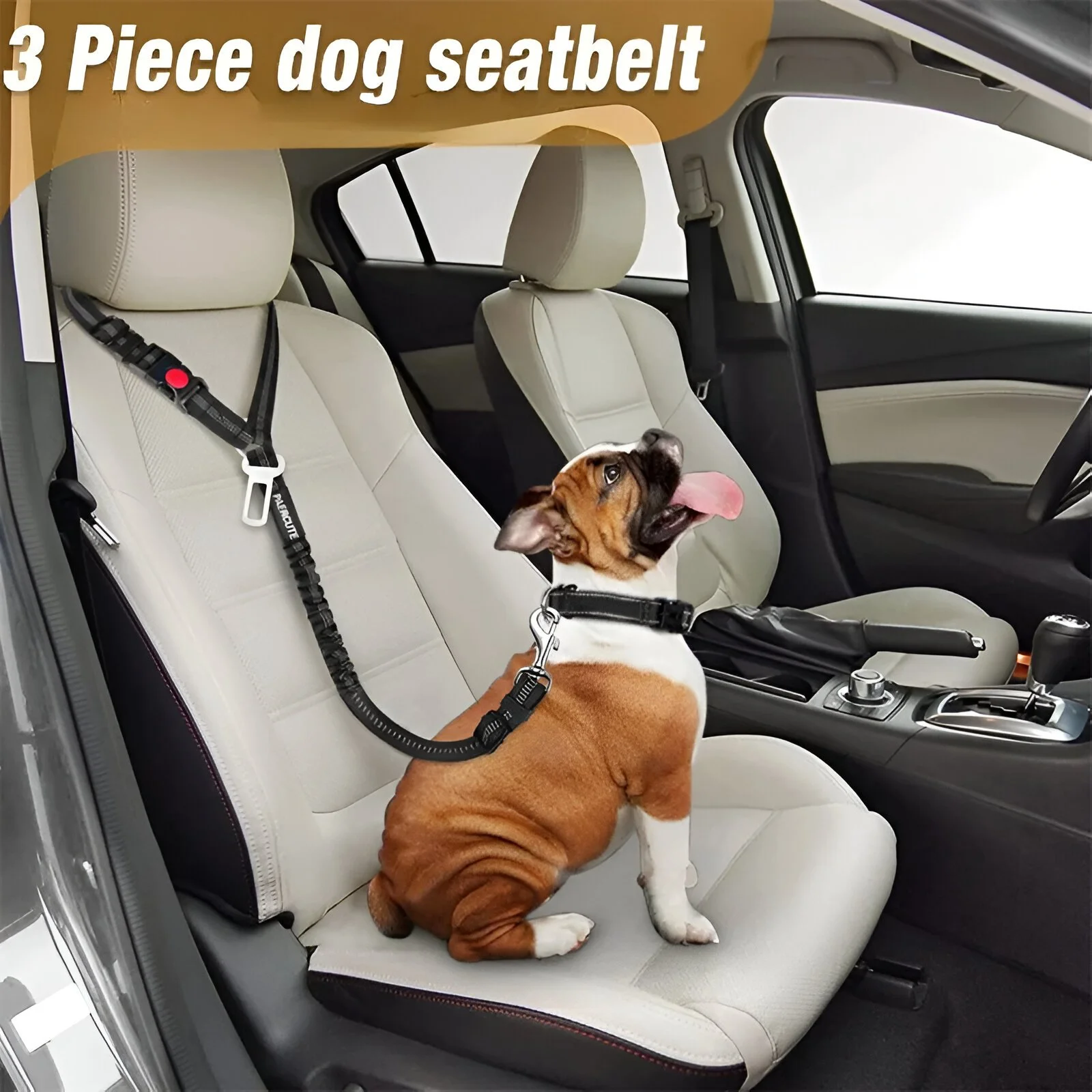 Adjustable 2-in-1 Dog & Cat Car Seat Belt