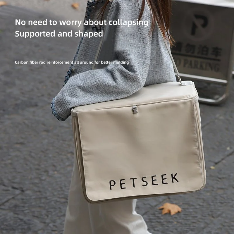 Large Capacity Portable Pet Backpack for Cats and Small Dogs
