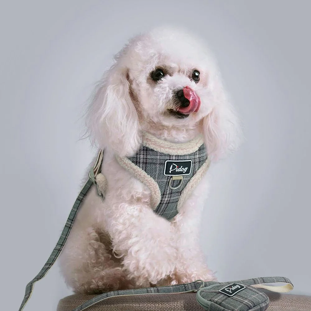 Soft Pet Dog Harness Vest & Leash Set for Small to Medium Dogs