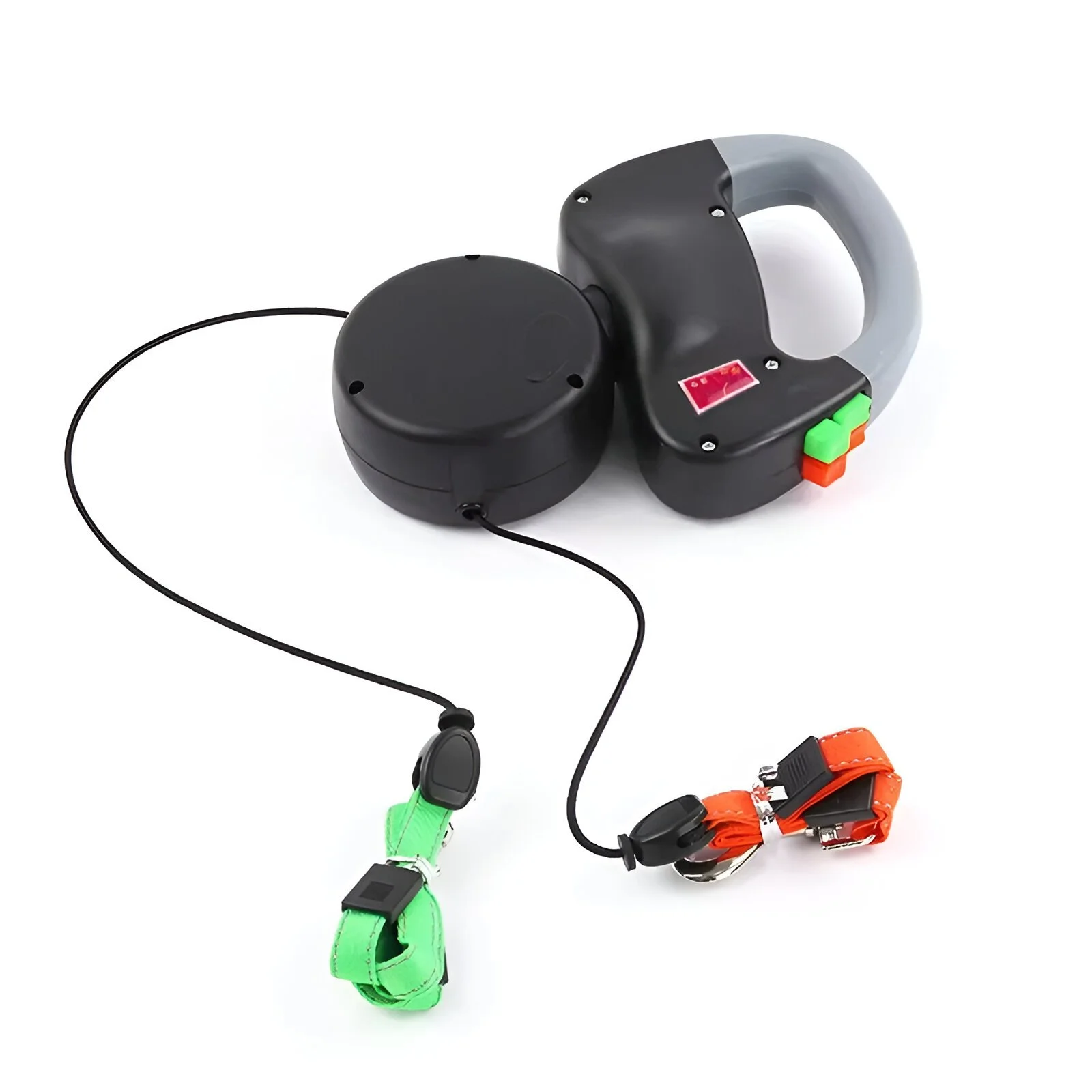 Dual Dog Leash with Auto Telescopic Design and No-Tangle Traction