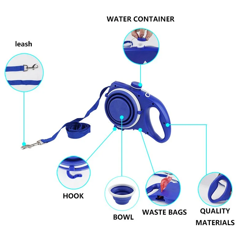 4-in-1 Retractable Dog Leash