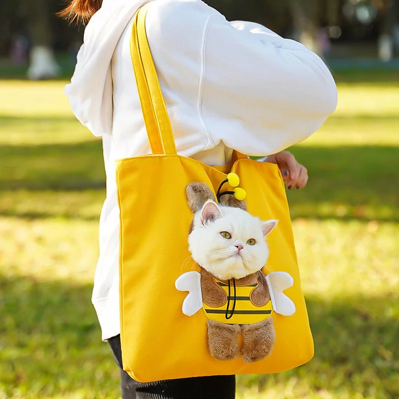 Portable Canvas Pet Carrier Bag