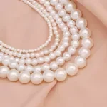 Vintage White Imitation Pearl Chain Choker Necklace for Dogs and Cats