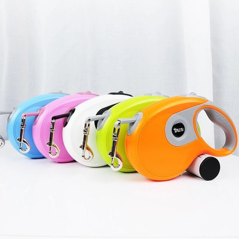 Retractable 26FT Dog Leash with Poop Bag Holder
