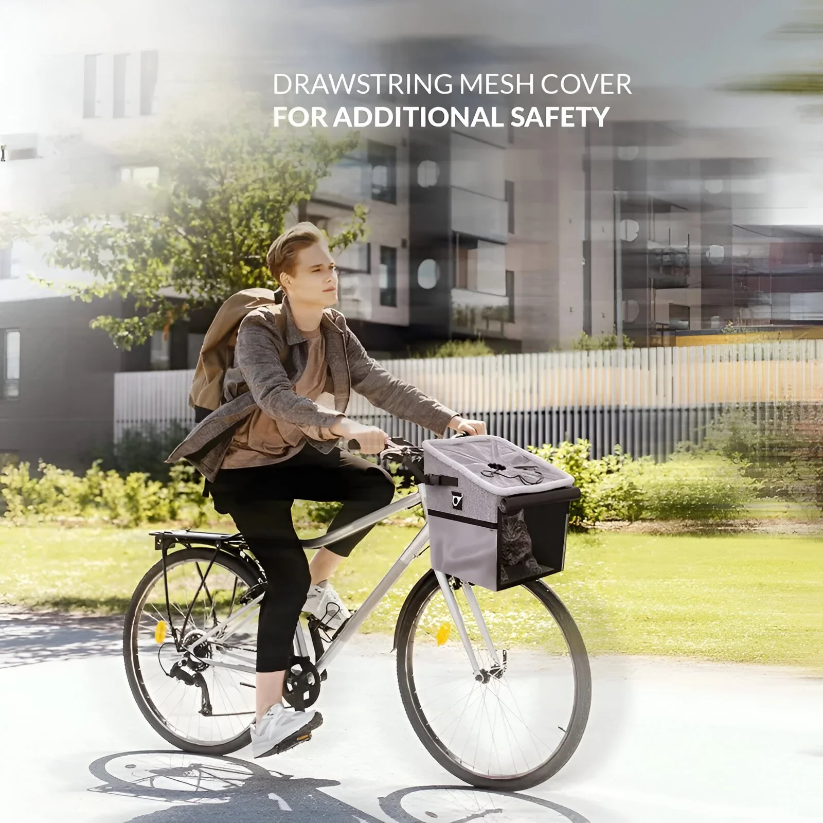Breathable Padded Bike Dog Carrier