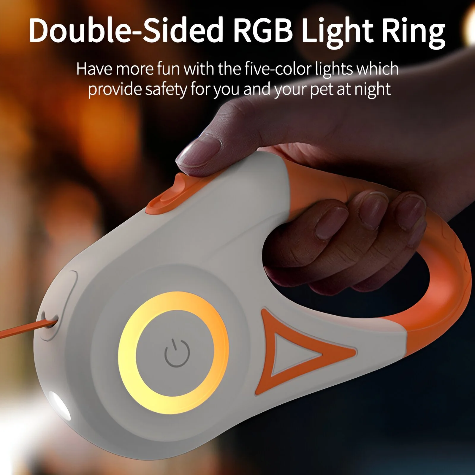 LED Retractable Dog Leash with Luminous Light & Tangle-Free Design