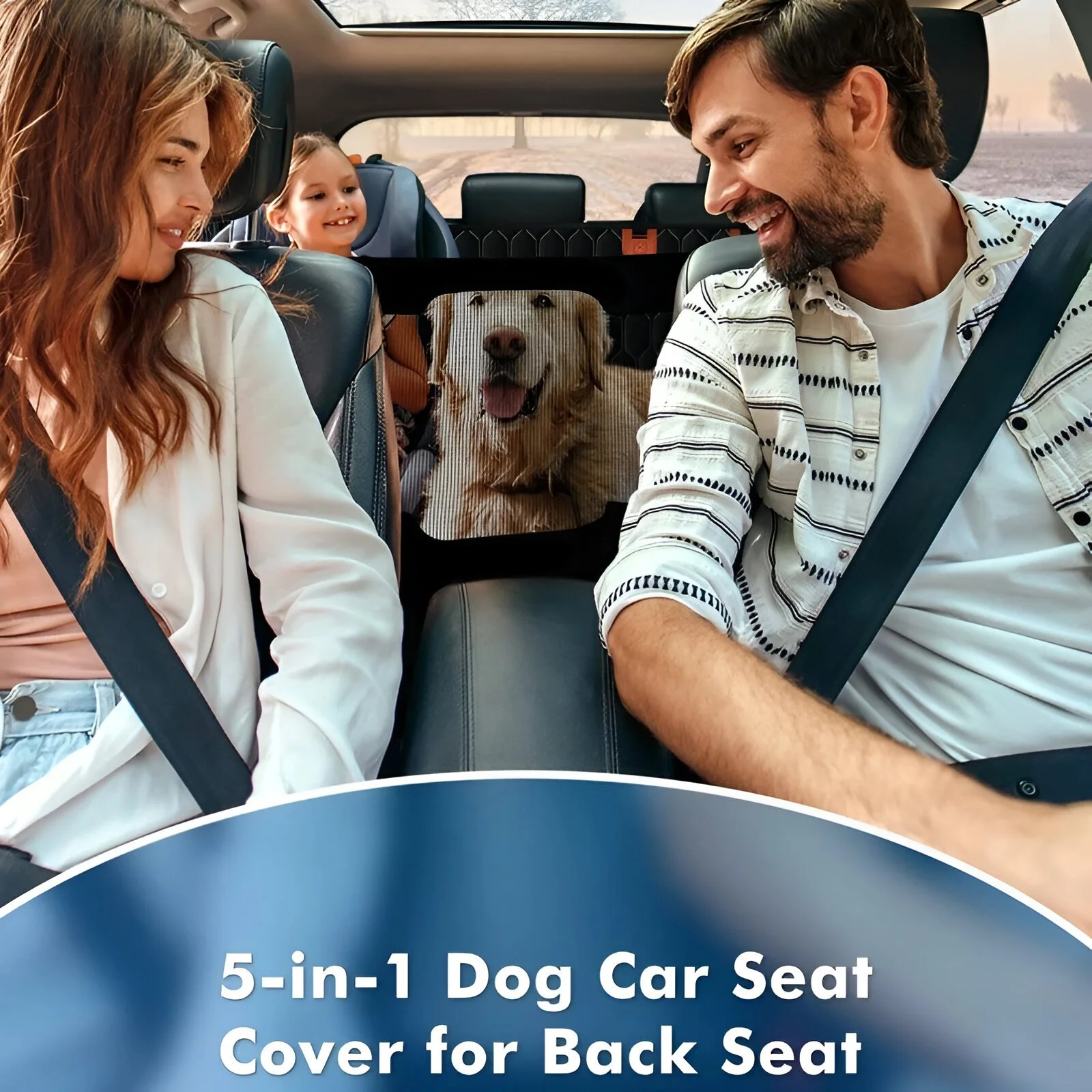 5-in-1 Waterproof Dog Car Seat Cover