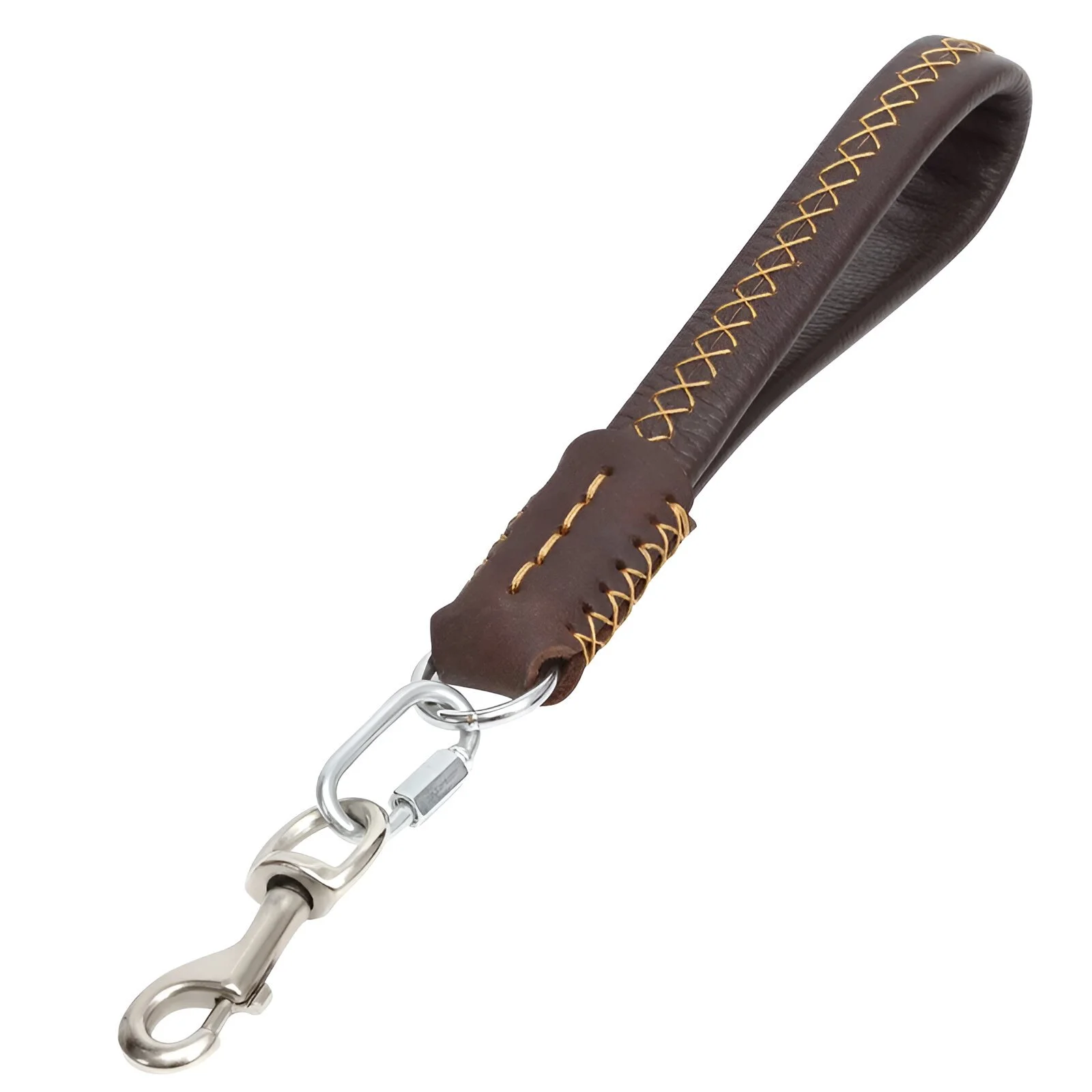 Genuine Leather Short Dog Leash