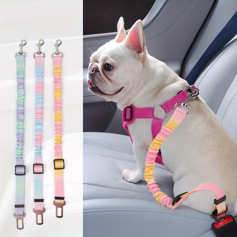 Adjustable Reflective Nylon Dog Seat Belt