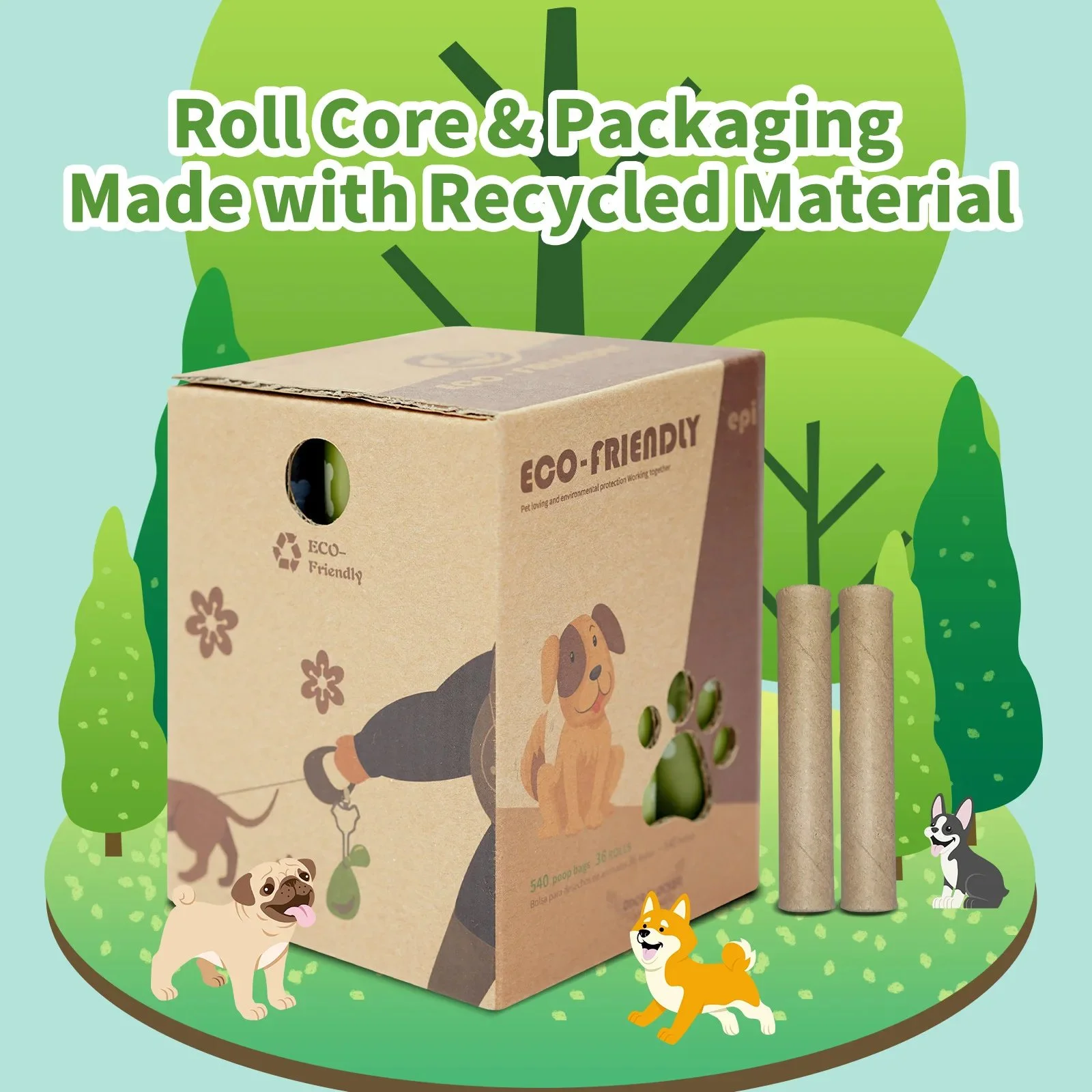 Biodegradable Dog Poop Bags – Extra Thick, Leak-Proof, Scented Waste Bags