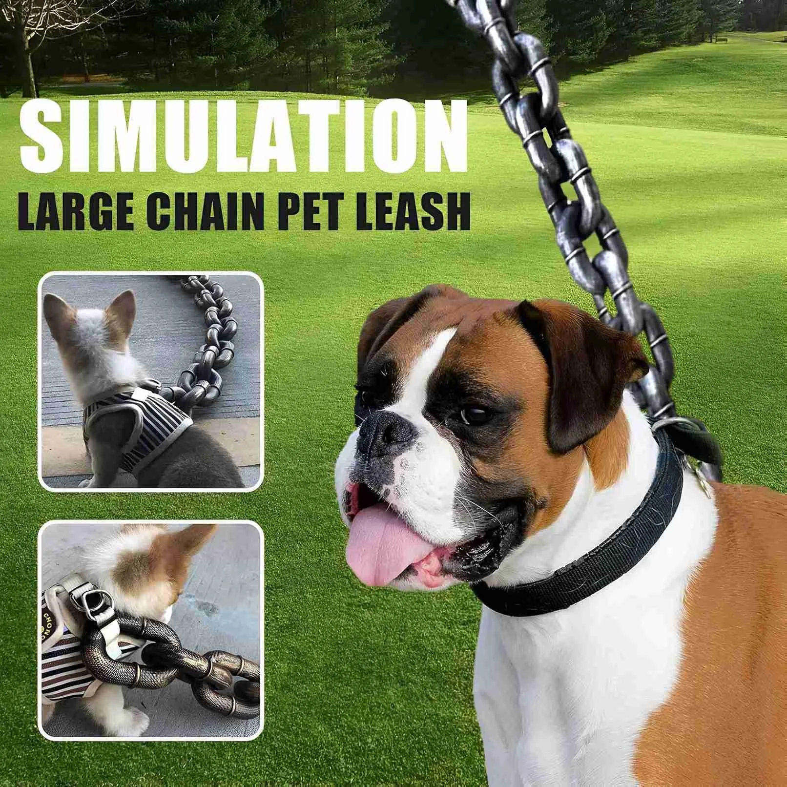 Life-Like Plastic Chain Dog Leash
