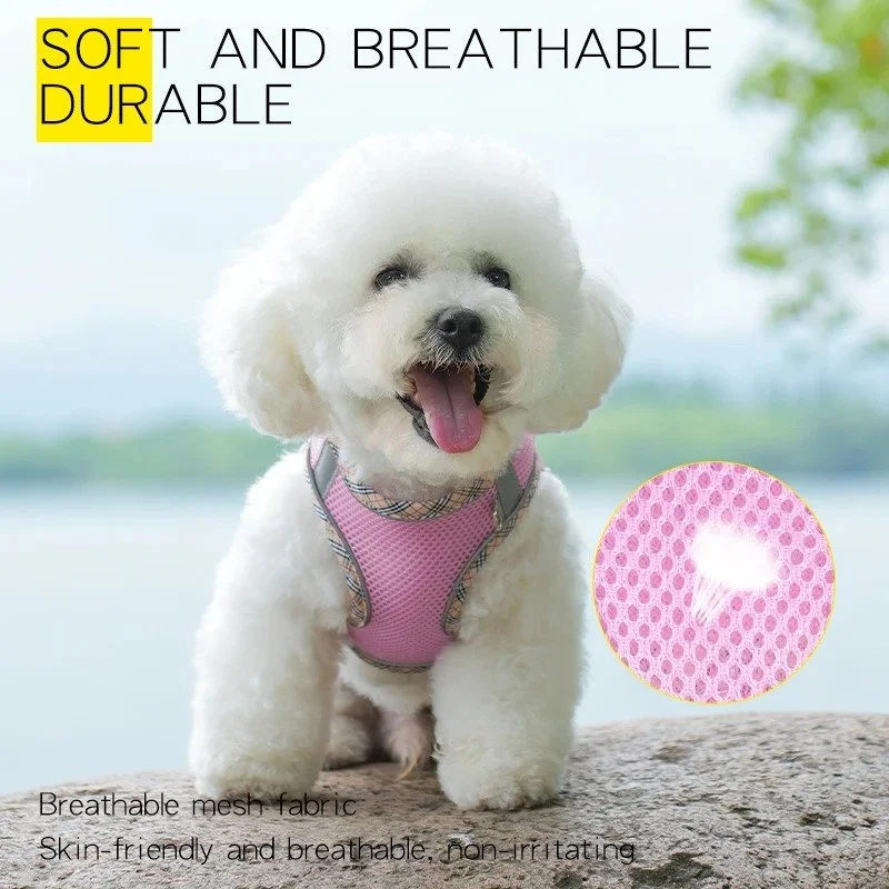 Reflective Tactical Dog Harness Vest with Chest Strap – Small to Large Pets