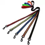 Reflective Nylon Dog Leash with Comfortable Handle – 47 Inch Training Rope