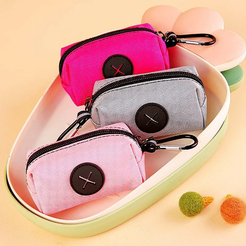 Portable Dog Poop Bag Dispenser – Hands-Free Waste Bag Holder for Walks