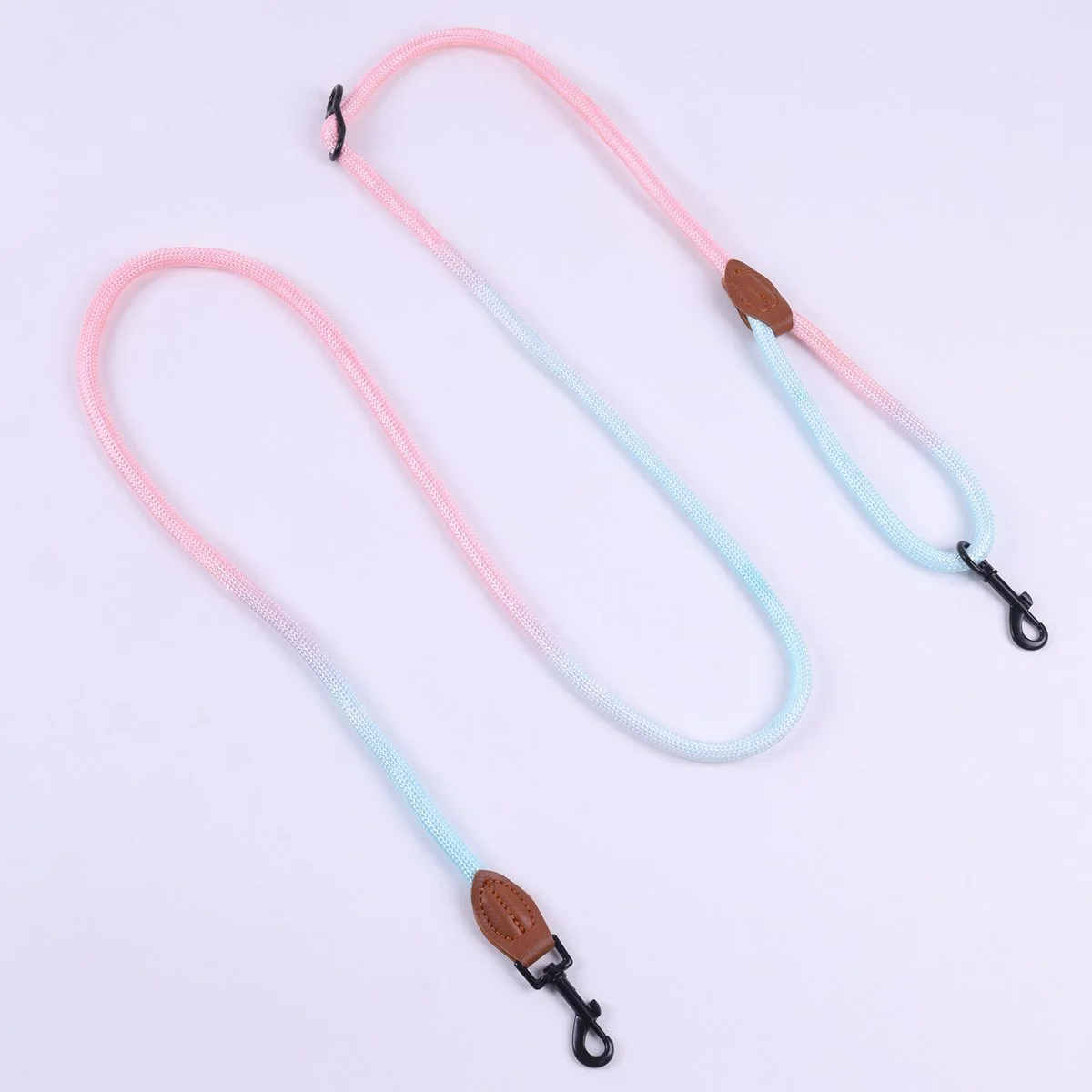 Gradient Color Nylon Dog Leash – Durable, Multifunctional Rope Leash